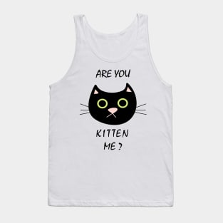 Funny picture with saying cat Tank Top